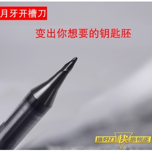 锐正RZ-月牙开槽刀2-钨钢-φ0.8x15°xD6x40x2F 小规格