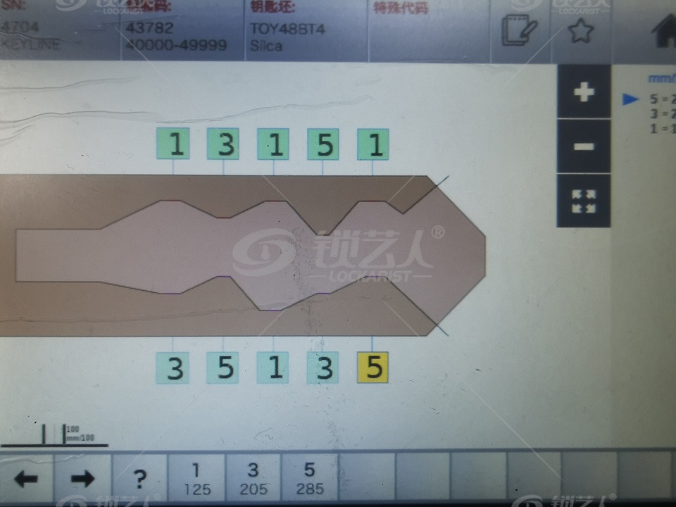 TOY48 丰田 汽车锁 丰田门锁 汽车锁芯 汽车练功锁 TOY48 原装 全车锁 内铣四轨迹 点火锁 门锁 